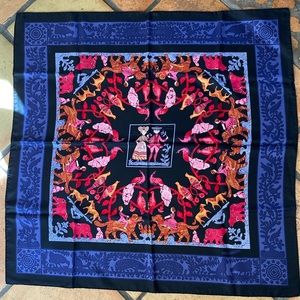 Hermès 100% Silk Scarf Lady & George Washington